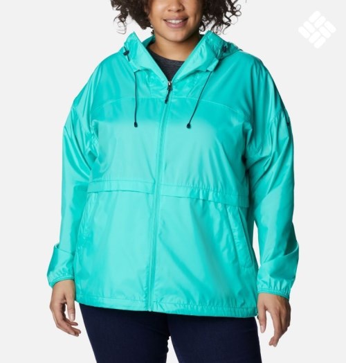 Women's Columbia Alpine Chill Windbreaker Jackets Turquoise | Plus Size CA-MA503